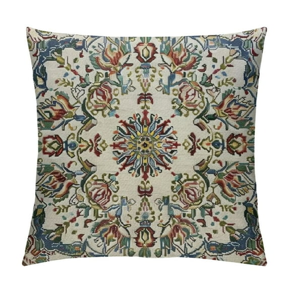 Nawypu  Bohemian Pillow Covers,Decorative Throw Pillow Bohemians with Melting Watercolor Colorful Symmetrical Pillow Cases Square Cushion Covers for Home Sofa Couch