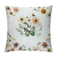 thumbnail image 1 of Nawypu Boho Butterfly Flower Throw Pillow Covers, Vintage Watercolor Botanical Bohemian Aesthetic Floral Throw Pillow Covers, Baby Girl Bedroom Nursery Decor, Gifts for Girls, 1 of 5