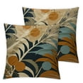 thumbnail image 1 of Nawypu  Boho Tropical Leaves Throw Pillows Covers,Geometric Abstract Decorative Throw Pillow Cases  Square Pillowcases Set of 2 for Home Decor Living Room Sofa Bedroom Outdoor, 1 of 6