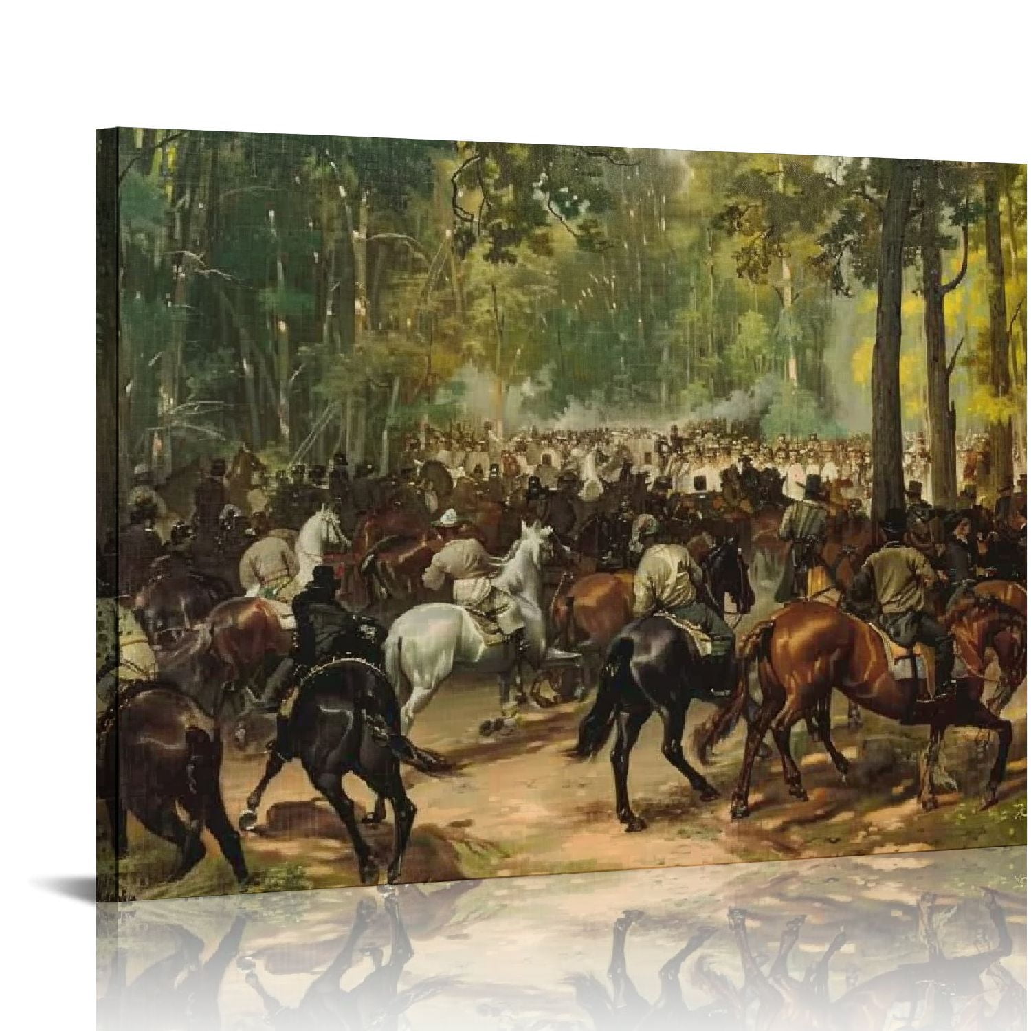 nawypu-brown-bear-wall-art-vintage-prints-framed-canvas-the-bear-dance