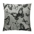 thumbnail image 1 of Nawypu  Butterflies Throw Pillow Case Vector Black and White Butterflies Pillow Cushion Covers Home Sofa Decorative, 1 of 5