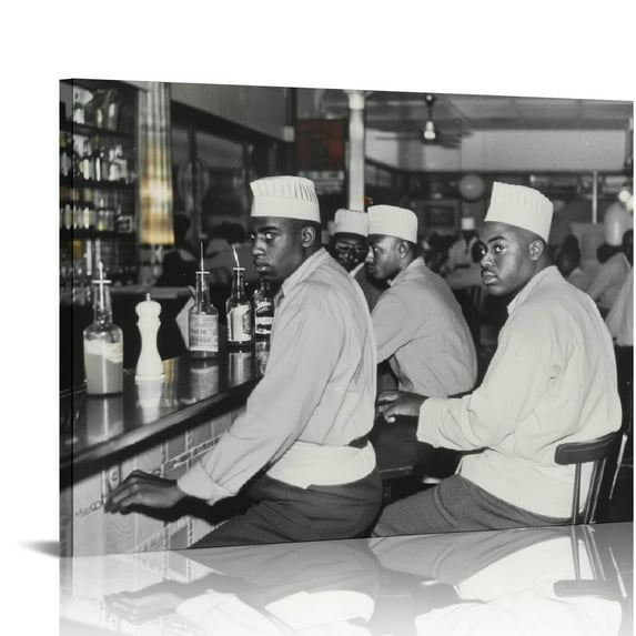 Nawypu Cafe Bar Posters African American Black History 1960s Civil Rights Movement Posters Canvas PaintingCanvas Painting Posters And Prints Wall Art Pictures for Living Room Bedroom Decor