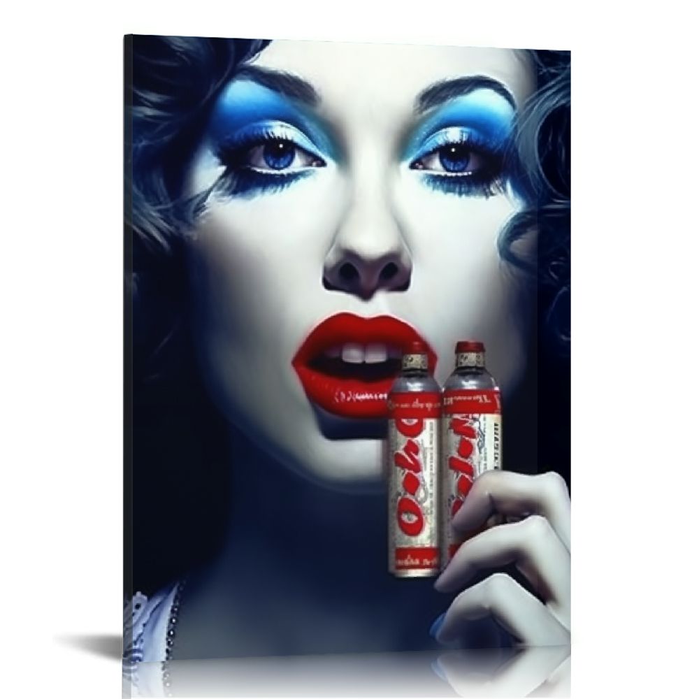 Nawypu Canvas Art on Canvas Spray Painting Modern Fashion Woman Sexy ...