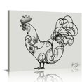 thumbnail image 1 of Nawypu Canvas Painting Wall Picture Printing Pablo Picasso Rooster Line Art Print Picasso Painting Kitchen Wall Art Farmhouse Decor Contemporary Living Room Bedroom Office Modern Art Deco, 1 of 5