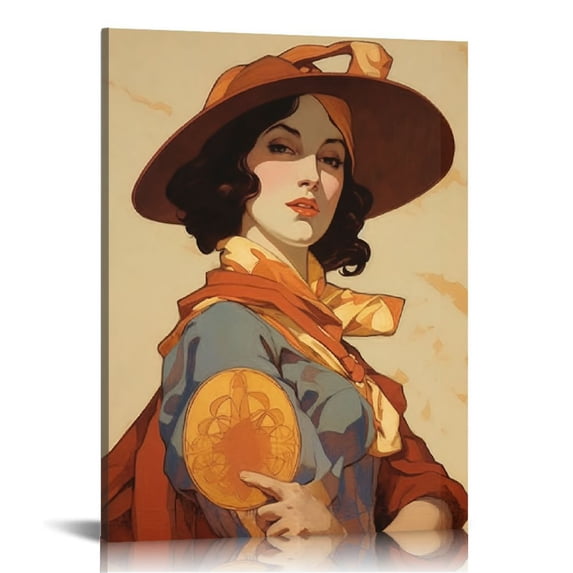 Awypu Canvas Paintings Wall Art She Got Mad Hustle And A Dope Soul Vintage Poster Artwork Canvas Print for Modern Living Room