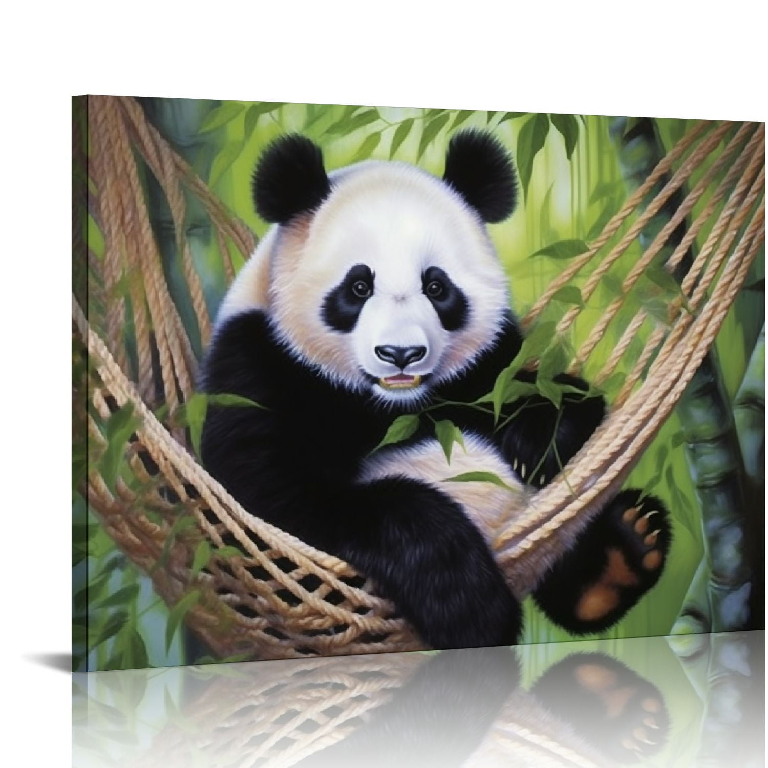 Nawypu Canvas Print Wall Art,Cute Baby Panda Modern Gallery Wall Decor