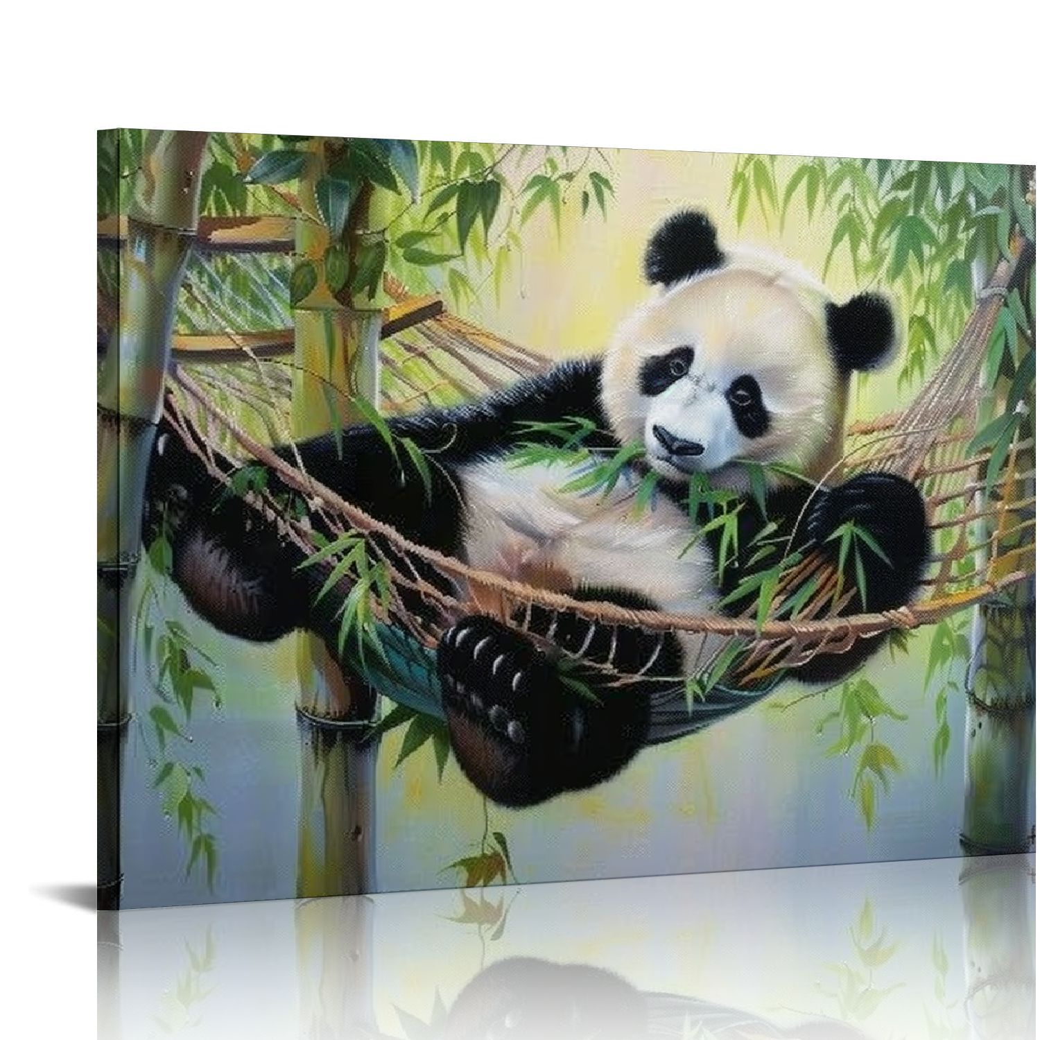 Nawypu Canvas Print Wall Art,Cute Baby Panda Modern Gallery Wall Decor