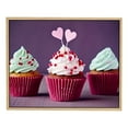 thumbnail image 1 of Nawypu Canvas Prints Wall Art - Three Colorful Cupcakes/Icecream | Modern Wall Decor/Home Art Stretched Gallery Canvas Wraps Giclee Print &amp; Ready to Hang, 1 of 4