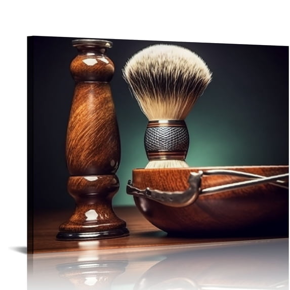Nawypu Canvas Wall Art Barber Shop Decor,Wall Art Barbershop Canvas Art Artwork Painting for Modern Living Room Office Decor Framed Ready to Hang