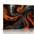 thumbnail image 1 of Nawypu Canvas Wall Art Black And White Orange Marble Canvas Print Artwork Abstract Art Wall Art Paintings Modern Picture Print for Living Room Dinning Room Bedroom Bathroom Home Decor, 1 of 4