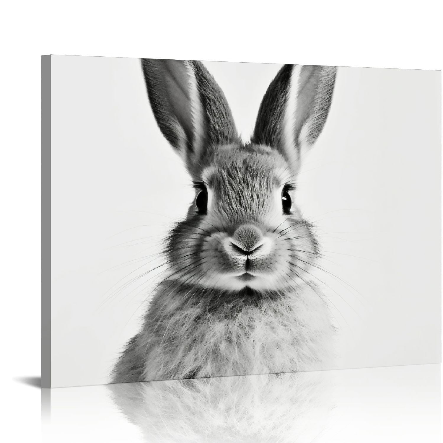 Nawypu Canvas Wall Art Bunny Canvas Print Wall Decor Lovely Rabbit ...