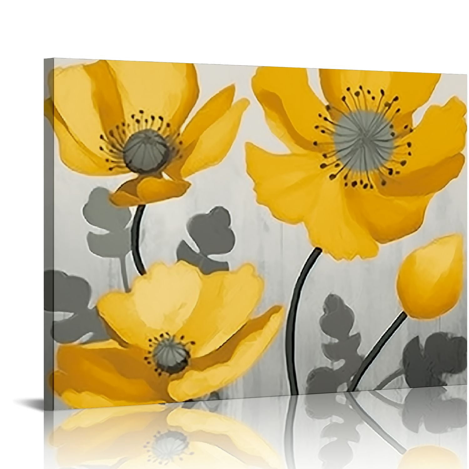 Nawypu Canvas Wall Art Elegant Poppy Flower Posters and Prints Modern ...