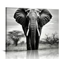 thumbnail image 1 of Nawypu  Canvas Wall Art Elephant Picture: African Animals Graphic Artwork Painting Print for Wall Decor, 1 of 4
