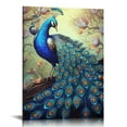 thumbnail image 1 of Nawypu Canvas Wall Art For Living Room Bathroom Wall Decor Bedroom Kitchen Artwork Canvas Prints Painting Modern Office Home Decorations Family Peacock Picture, 1 of 5