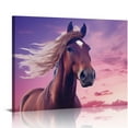 thumbnail image 1 of Nawypu  Canvas Wall Art Horse Poster Pictures Animal Prints Decor、Wall Art For Living Room Bedroom Office With Framed, 1 of 4