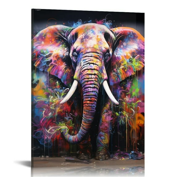 Nawypu Canvas Wall Art Modern Wall Decor Abstract Wall Art for Bedroom Bathroom Space Graffiti Wall Art Ready to Hang