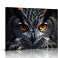 thumbnail image 1 of Nawypu  Canvas Wall Art Orange Eye Black Owl Canvas Print Artwork Black Birds Animal Wall Art Paintings Framed Ready to Hang for Living Room Dinning Room Bedroom Bathroom Home Decor, 1 of 4