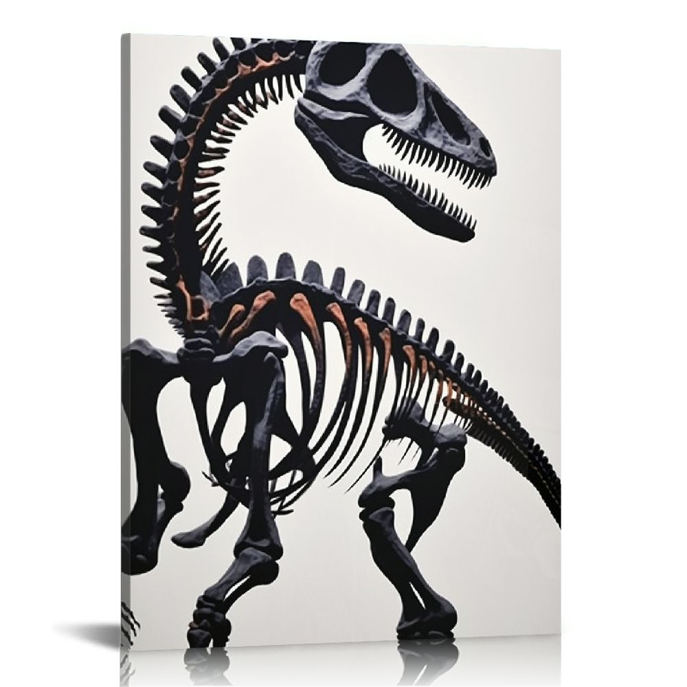 Nawypu Canvas Wall Art Painting Of The Skeleton Dinosaur Trex Home Nawypu Canvas Wall Art Painting Of The Skeleton Dinosaur Trex Home