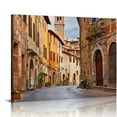 thumbnail image 1 of Nawypu Canvas Wall Art Prints Montisi Montalcino Tuscany Italy ancient street old town Retro Frame Paintings Poster Home Decor Artwork Ready to Hang for Living Room Bedroom, 1 of 4