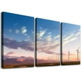 thumbnail image 1 of Nawypu  Canvas Wall Art Prints Palm Springs California Renewable Energy Wind Farm Stretched &amp; Framed Painting Poster Artwork Home Decor for Living Room Ready to Hang 12''x16''X3 Panels, 1 of 4