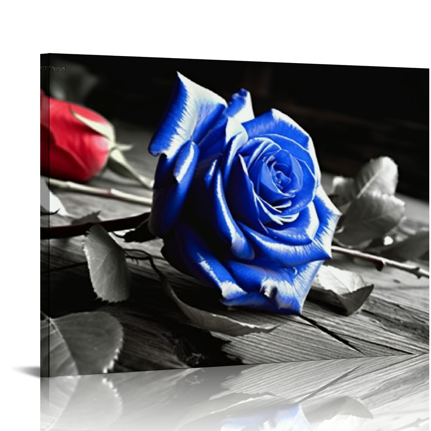 Nawypu Canvas Wall Art Room Decorations Large Modern Black White Blue ...