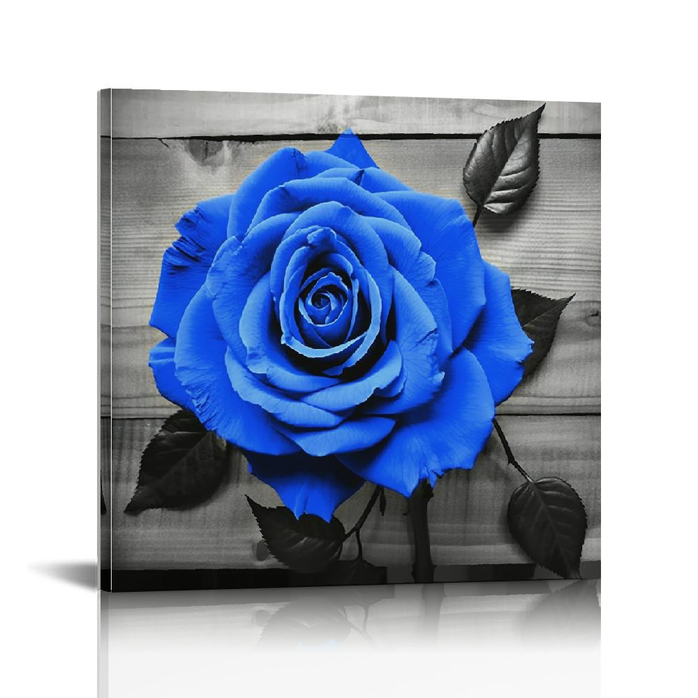 Nawypu Canvas Wall Art Room Decorations Large Modern Black White Blue ...
