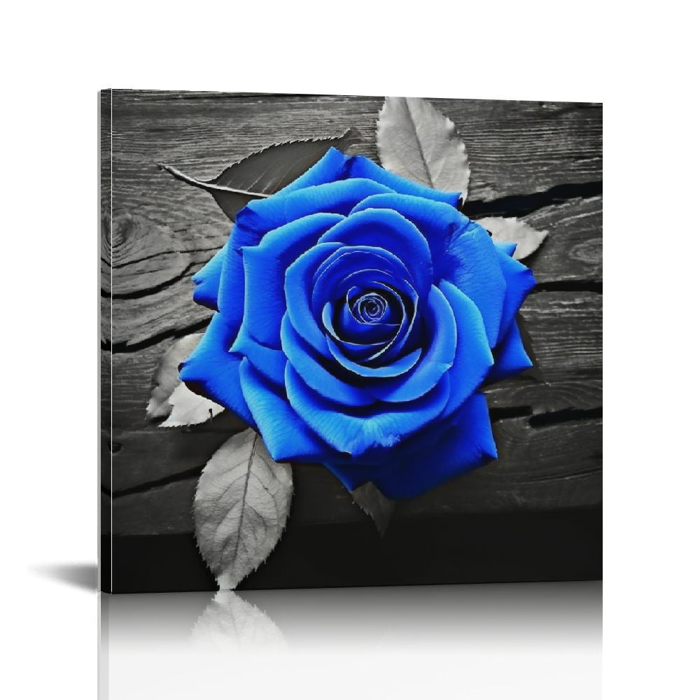 Nawypu Canvas Wall Art Room Decorations Large Modern Black White Blue ...