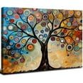 Nawypu Canvas Wall Art Tree of Life, Tree of Life Wall Art Colorful