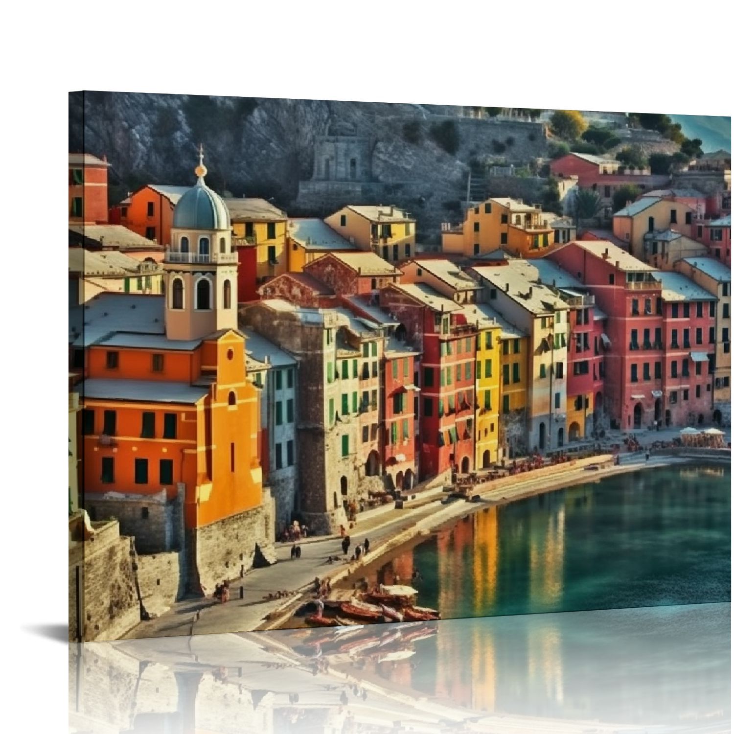 Nawypu Canvas Wall Art Vernazza In The Cinque Terre Ready to Hang for ...