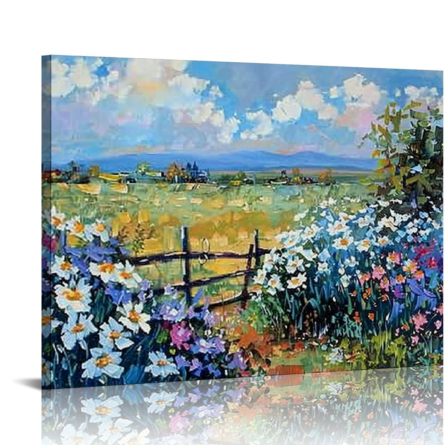 Nawypu Canvas Wall Art Vintage Flowers Painting for Living Room, Nature ...