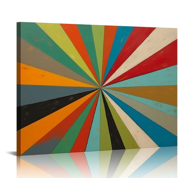 Nawypu Carnival Lights I Ready-to-Hang Canvas Wall Art, Brights
