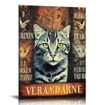 thumbnail image 1 of Nawypu Cat Wall Art Motivational Cat Pictures Mindset Is Everything Canvas Prints Painting Artwork Home Office Decorations For Bathroom Living Room Bedroom Framed, 1 of 4