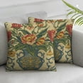 thumbnail image 1 of CMMY Home Furnishings Throw Pillow Covers Decorative Boho Pillow Covers for Couch Living Room Yellow Rose Square Pillow Cases 2pcs for Cozy Bedroom Decor 24x24in, 1 of 6
