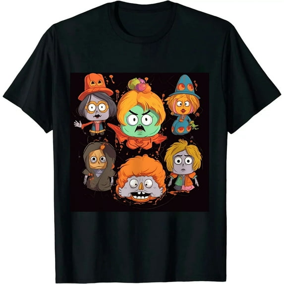 Nawypu Chicken Nugget Halloween Retro 90s Funny Pumpkin Boo T-Shirt