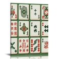 thumbnail image 1 of Nawypu Chinese Mahjong Canvas Hanging Pictures Prints Painting Wall Artwork for Home Office Decor, 1 of 5