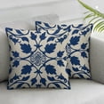 thumbnail image 1 of CMMY  Chinoiserie Blue and White Pillow Covers , Blue and White Floral Throw Pillow Covers for Couch Bed Sofa Cushion Farmhouse Room Decor 2pcs White, 1 of 6