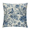 thumbnail image 1 of Nawypu  Chinoiserie Pillow Covers 20x20, Birds Bule Floral Farmhouse Decorations Throw Pillow Covers Vintage White Blue Outdoor Decorative Cushion Case for Couch Sofa Home, 1 of 5