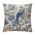 thumbnail image 1 of Nawypu Chinoiserie Pillow Covers Blue and White Outdoor Pillows Bule Birds Flowers Throw Square Cushion Cover Decor for Bedroom Couch Bed Living Room Sofa Chair, 1 of 5