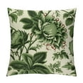 thumbnail image 1 of Nawypu Chinoiserie Pillow Covers Green Orange Floral Throw Pillow Covers Square Farmhouse Flower Pillow Cases Cushion Covers for Bedroom Living Room Sofa Couch Outdoor Decor, 1 of 5