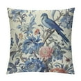 thumbnail image 1 of Nawypu Chinoiserie Pillow Covers Set of  Blue and White Outdoor Pillows Bule Birds Flowers Throw 18x18 Inch Square Cushion Cover Decor for Bedroom Couch Bed Living Room Sofa Chair, 1 of 5