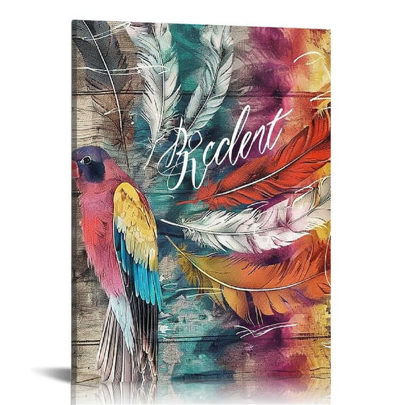 Nawypu Christian Hummingbird Wall Art God Says You Are Canvas Prints Painting Rustic Country Bird Pictures Framed Artwork Office Home Colorful Hummingbird Decor for Dining Living Room Bedroom Bathroom