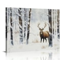 thumbnail image 1 of Nawypu  Christmas Canvas Wall Art, Christmas Framed Wall Art with Deer in Winter Snowy Forest for Christmas Wall Decorations, Christmas Gifts, 1 of 4