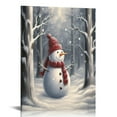 thumbnail image 1 of Nawypu  Christmas Canvas Wall Art Paintings A Cute Snowman With A Red Scarf Decor Gifts 16x20 inch, 1 of 4