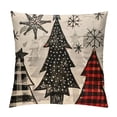 thumbnail image 1 of Nawypu  Christmas Merry Christmas Pillow Covers, Red Xmas Trees Mason Jars Striped Throw Pillowcases Decorative Farmhouse Holiday Cushion Cases Decoration for Home Sofa, 1 of 5