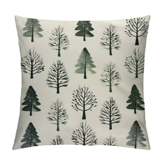 Nawypu Christmas Pillow Cover Christmas Tree Snowflake Decoration Holiday Farmhouse Winter Pillow Case Decor for Home Sofa Couch