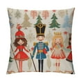 thumbnail image 1 of Nawypu  Christmas Pillow Cover Merry Christmas Nutcracker Decoration Holiday Farmhouse Winter Pillow Case Decor for Home Sofa Couch, 1 of 5