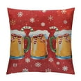 thumbnail image 1 of Nawypu Christmas Satin Pillowcase for Hair and Skin, Beer Pillow Case Soft and Cozy Body Pillow Covers Standard Size with Envelope Closure, 1 of 5