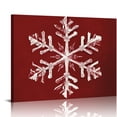 thumbnail image 1 of Nawypu  Christmas Snowflake Wall Art,Winter Wall Print Christmas Decoration,Red Wall Poster Painting,Canvas Wall Art Decor for Home Living Room Bedroom, 1 of 4