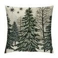 thumbnail image 1 of WERPE  Christmas Throw Pillows Covers,Christmas Tree Pillows Decorative Throw Pillow,Snowflakes Pillows Cases,Green and Grey Xmas Cushion Covers Decor Couch Sofa, 1 of 5