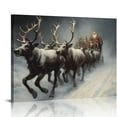 thumbnail image 1 of Nawypu Christmas Wall Art Home Decor Santa Claus with Poster Canvas Print Christmas Tree Pictures Winter Wall Decor Living Room Bathroom Room Aesthetic, 1 of 4